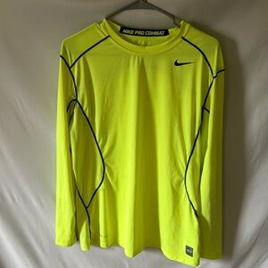 Men’s large neon green/yellow long sleeve shirt